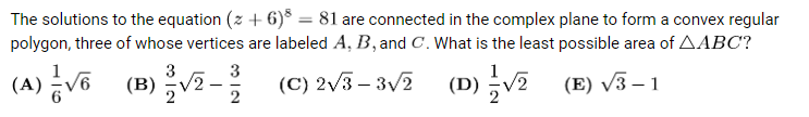 2018 AMC 12B Problem 16 | Math Contest Repository