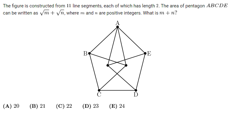 2021 AMC 10B Problem 20 | Math Contest Repository